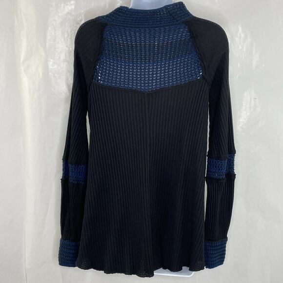 Free People Snow Day Ribbed Mock Neck Long Sleeve Tunic Sweater NWT Size XS - Picture 9 of 11